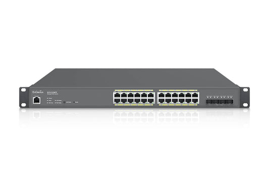 EnGenius 24xRJ45 GbE 4xSFP+ PoE 1U Switch (ECS1528FP)