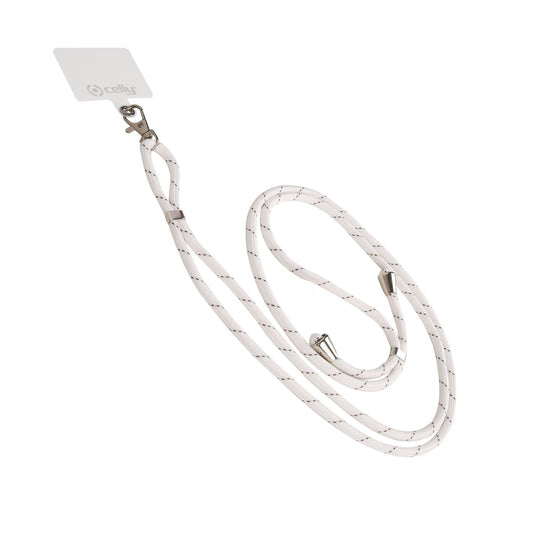 CELLY Cover White Lanyard (LACETUNIWH)