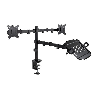 Soporte Mesa TooQ 2 Monitores 1 Portátil (DB1202TN-B)