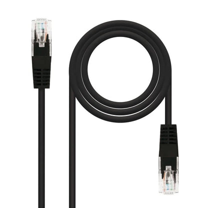 CABLE DE RED CAT.6 UTP 0.5M NANOCABLE BLACK