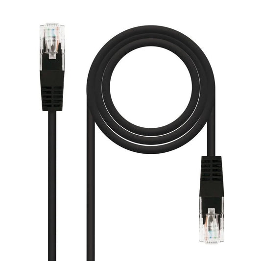 CABLE DE RED CAT.6 UTP 0.5M NANOCABLE BLACK