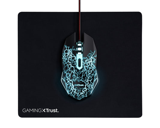 Trust Gaming Pack Mouse+RGB Mat Black (24752)