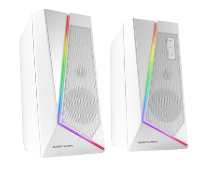 Mars Gaming 2.0 BT 5.0 RGB 20W White Speakers (MS7W)