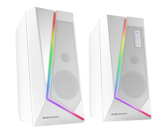 Mars Gaming 2.0 BT 5.0 RGB 20W White Speakers (MS7W)