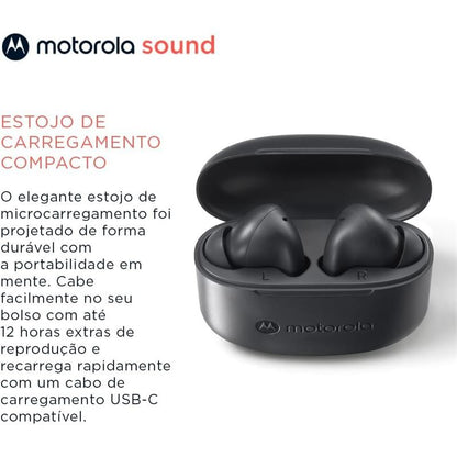 AURICULARES MOTOROLA MOTO BUDS 065 IN EAR ANC BLUETOOTH 5.3 BLACK