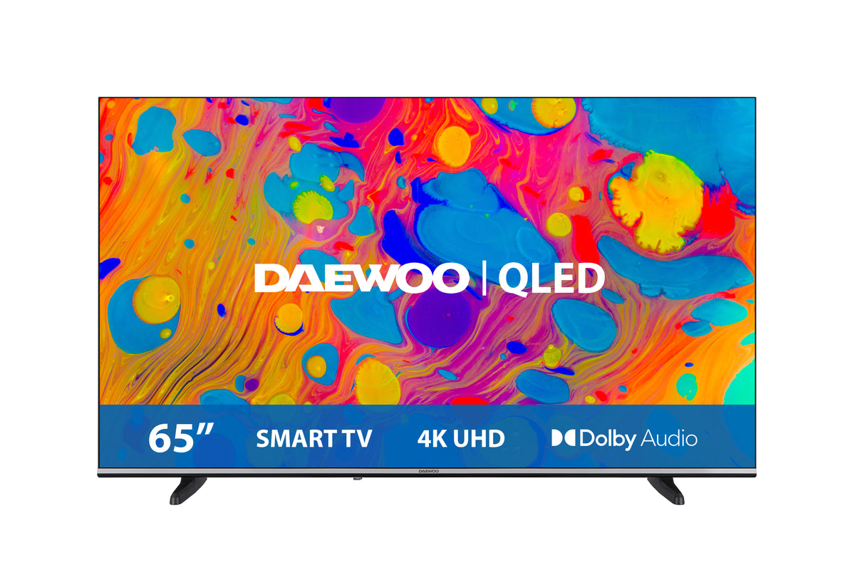 TELEVISOR DAEWOO 65" QLED 4K USB SMART TV ANDROID WIFI