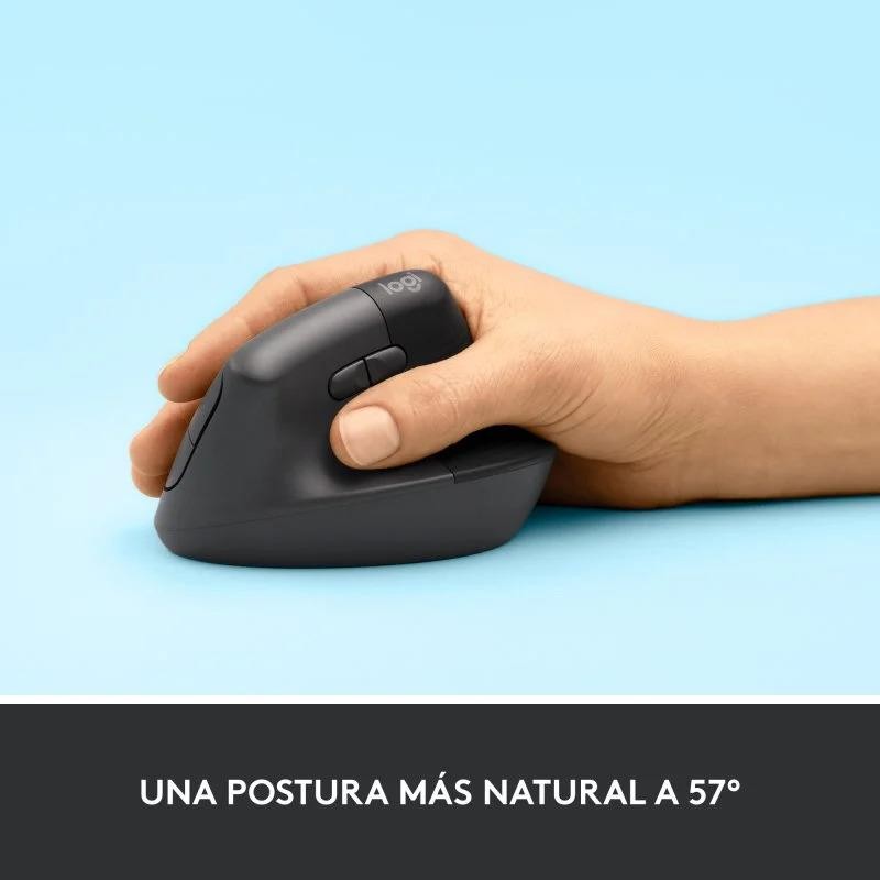 RATON LOGITECH LIFT VERTICAL WIRELESS ERGONOMIC 4000DPI 6 BOTONES BLACK