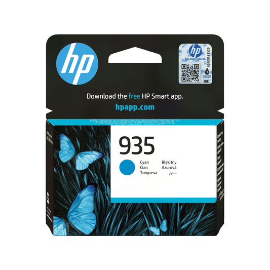 HP 935 Cyan Original Ink Cartridge - C2P20AE. 400 Pages