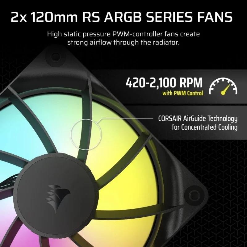 REFRIGERACION LIQUIDA CPU CORSAIR NAUTILUS 240MM ARGB BLACK