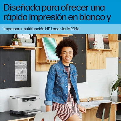 IMPRESORA MFP HP LASER MONOCROMO LASERJET M234D DUPLEX WHITE