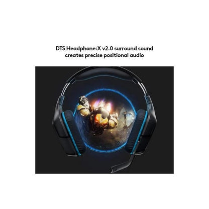 AURICULARES + MICROFONO LOGITECH GAMING G432 USB  DTS 7.1 BLACK/BLUE