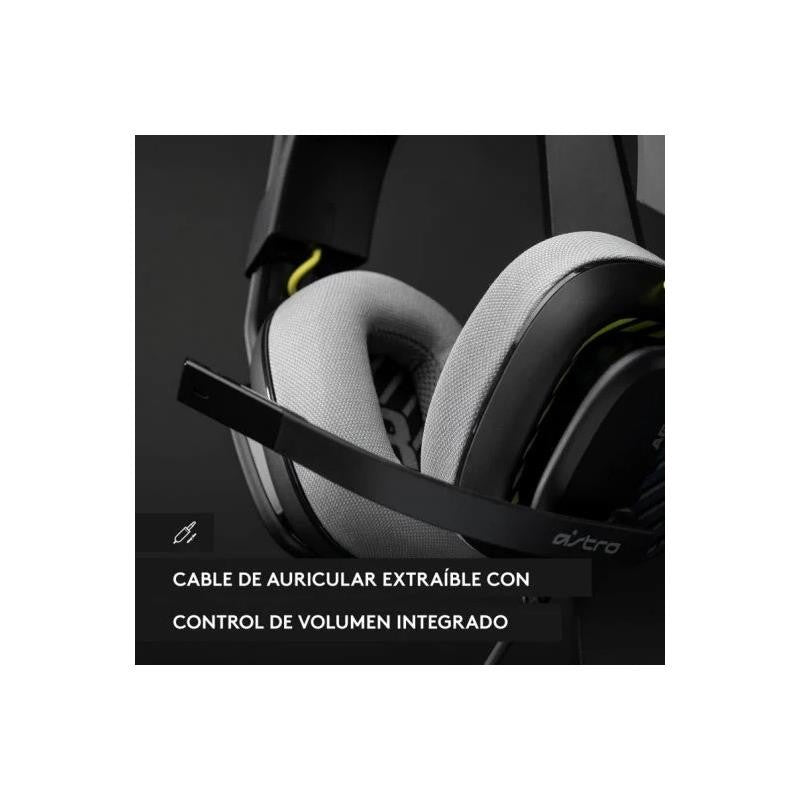 AURICULARES + MICROFONO LOGITECH GAMING A10 ASTRO JACK 3.5MM BLACK