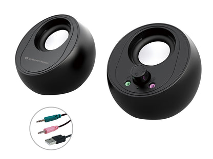 CONCEPTRONIC 2.0 10W BT USB 3.5mm Speakers (BJORN01B)
