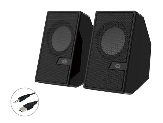 CONCEPTRONIC 2.0 6W BT USB 3.5mm Speakers (BJORN02B)