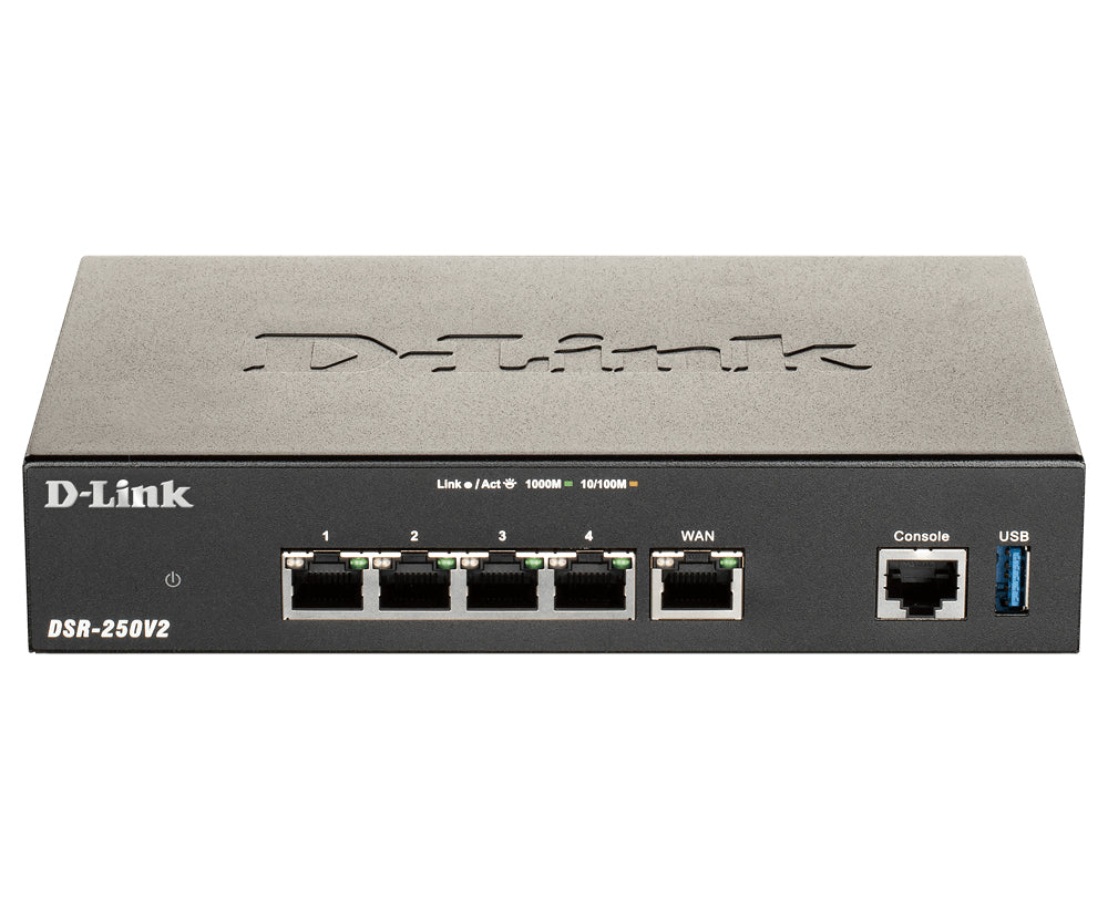 Router D-Link VPN WiFi 1xUSB-A 3.0 Negro (DSR-250V2)