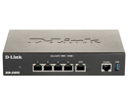Router D-Link VPN WiFi 1xUSB-A 3.0 Negro (DSR-250V2)
