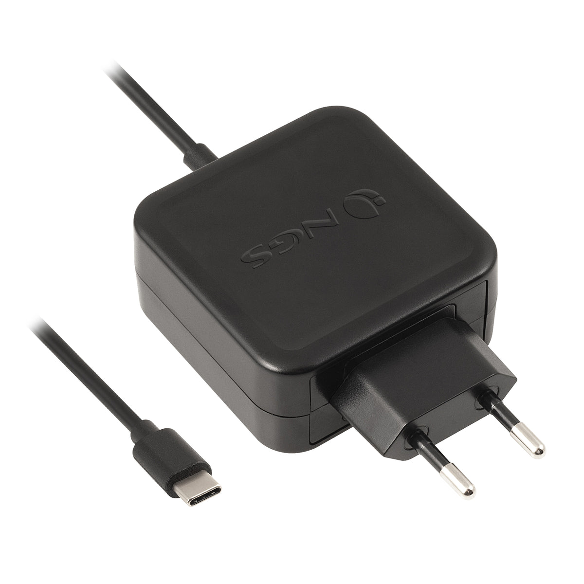 Cargador Pared NGS 45W Cable USB-C Negro (W-45WTYPEC)