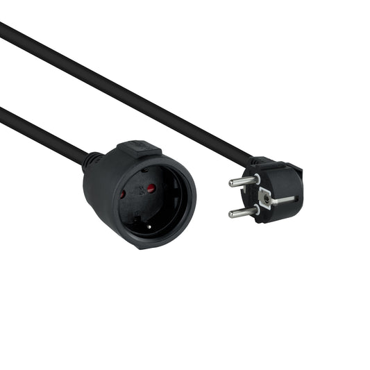 Nanocable Schuko/F to Schuko/M 2m Black (10.22.0602-BK)