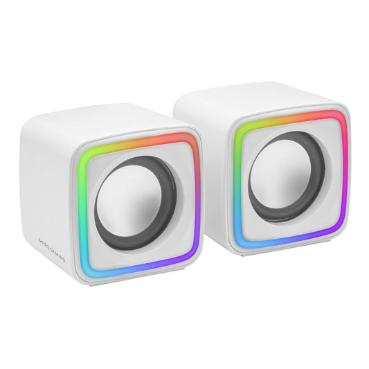 Mars Gaming DSP 8W 2.0 USB White Speakers (MSCUBEW)