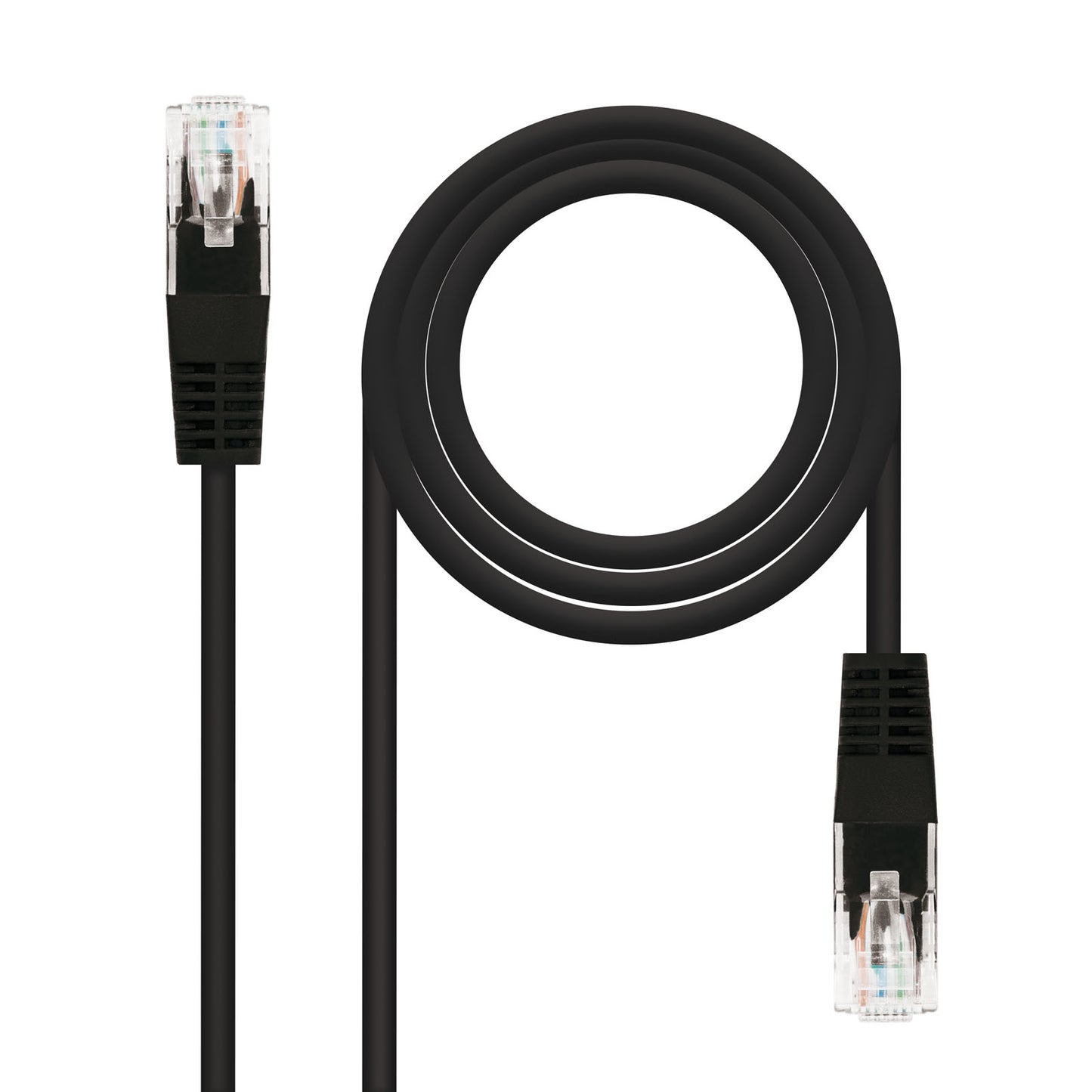 CAT.6 UTP 0.5M NANOCABLE BLACK NETWORK CABLE