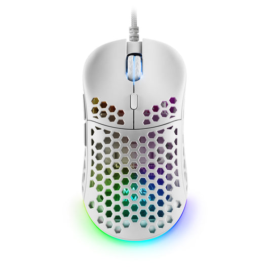 Mars Gaming RGB USB-A 12800dpi White Mouse (MM55W)