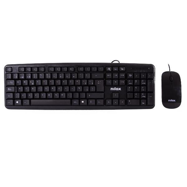 T+NILOX Flat USB Mouse 1000dpi Black (NXKME000004)