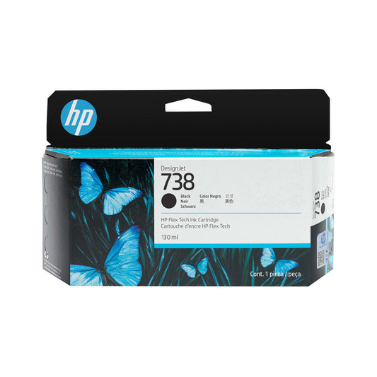 Tinta HP DesignJet 738 Negro 130ml (498N4A)