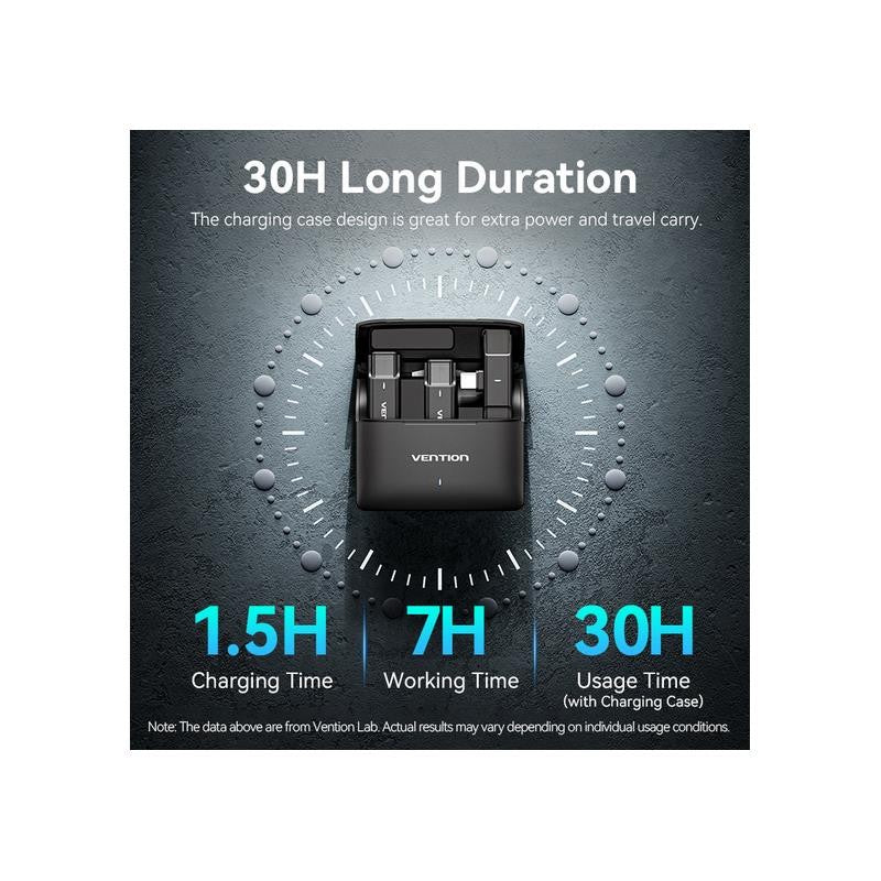 MICROFONO VENTION USB-C LAVALIER 2 MICROFONOS PINZA WIRELESS