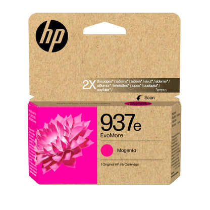 HP 937e Magenta Cartucho de Tinta Original - 4S6W7NE. 1.650 Paginas