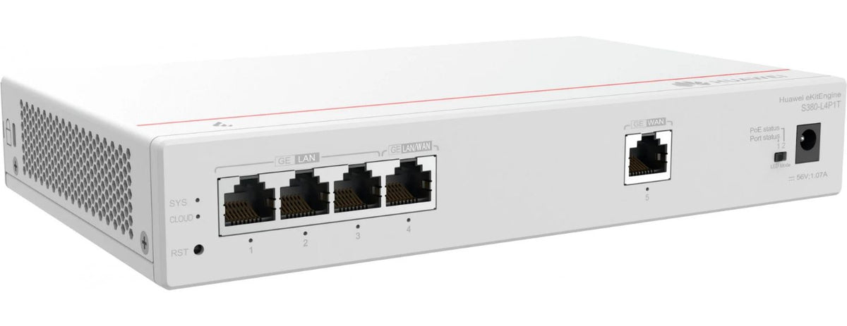 Switch Huawei S380-L4P1T 4xRJ45 GbE PoE Rack (98012178)