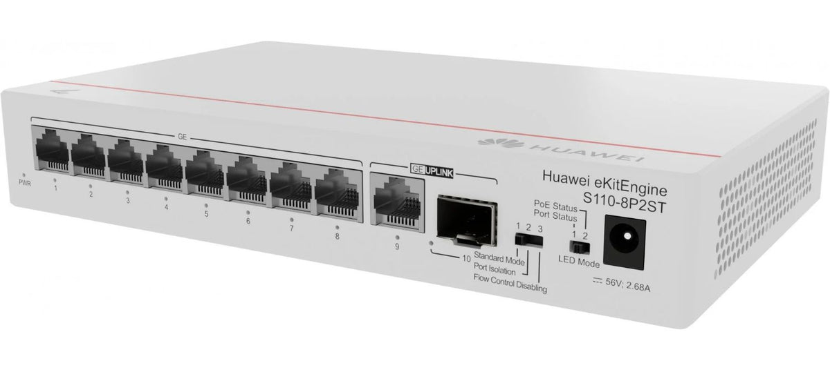 Pto Acceso Huawei S110-8P2ST 8xRJ45 1xSFP (98012269)