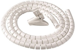 Organizador de cables zip 20mm de diametro 2 metros de longitud blanco