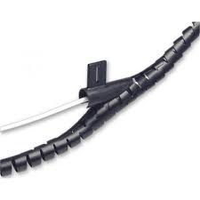 Organizador de cables zip 20mm de diametro 2 metros de longitud negro