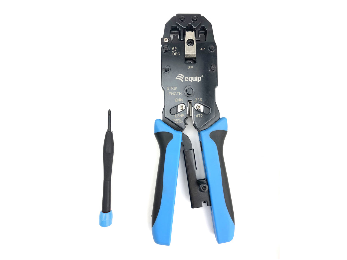 Crimpadora Profesional EQUIP RJ11-RJ12-RJ45 (EQ129409)