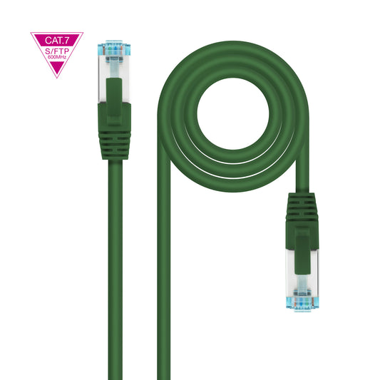 Latiguillo Nanocable Cat7 25cm Verde(10.20.1700-L25-GR)