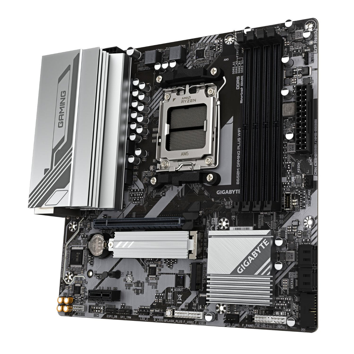 GIGABYTE B650M GAMING PLUS WIFI: (AM5) 4DDR5 HDMI mATX