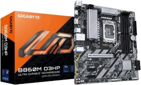 Placa base b860m ds3h micro ATX INTEL lga 1851 4xDDR5 hasta 256gb a 9066mhz 2xm.2 4 x SATA 6gb/s 4+2 x USB 3.2 4+2 x USB 2.0  HDMI DISPLAYPORT ethernet  2.5 gbe ps/2.