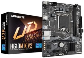 Placa base h610m k v2 INTEL lga 1700 12ª, 13ª y 14ª  generacion 2xDDR5 hasta 64gb HDMI displaport 1xpciex1 1xpciex16 1xm.2 2xSATA 6gb/s ethernet 2xUSB 3.2 4xUSB 2.0
