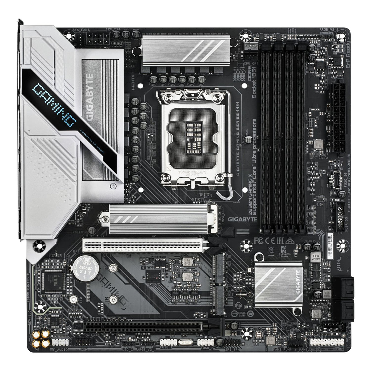 GIGABYTE Z890M GAMING X: (1851) 4DDR5 HDMI DP mATX