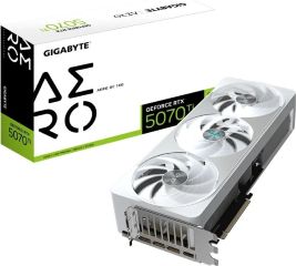 Tarjeta grafica geforce rtx 5070ti aero oc 16gb gddr7 256 bits pci-e 5.0 2588mhz core clock 8960 nucleos cuda 3 x DISPLAYPORT 1 x HDMI 2.1b triple fan resolucion máxima 7680 x 4320 conector de alimentacion 1 x 16 pin pantallas soportadas cuatro.
