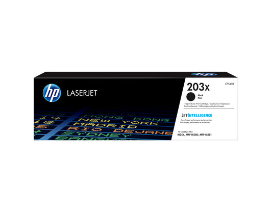 HP CF540X Black Original LaserJet Toner Cartridge - 203X. 3,200 Pages