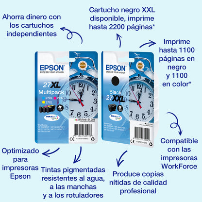 Epson 27 T2705 Ink 3-Color Multipack (C13T27054012)