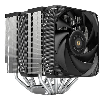 Ventilador Mars Gaming ARGB PWM 2x120mm Negro (MCPUXU6)