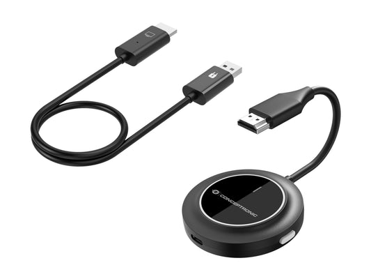 Transmisor CONCEPTRONIC 1080p HDMI Negro (ATHERIC02B)