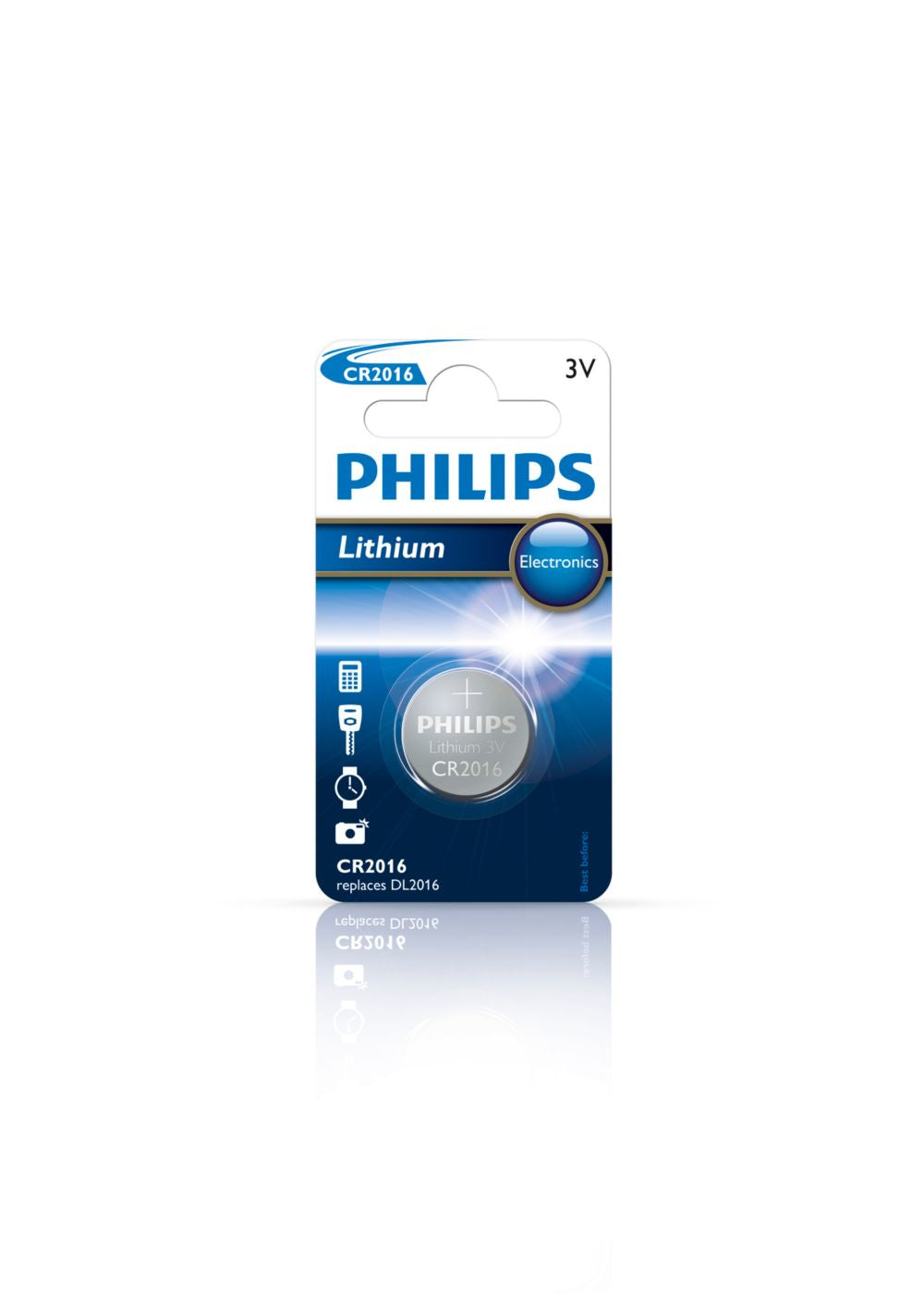 Pila de Botón PHILIPS 3V (CR2016/01B)