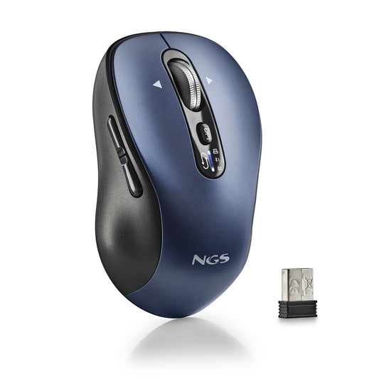 NGS RF/Bluetooth 5.1 Black/Blue Mouse (INFINITY-RB)