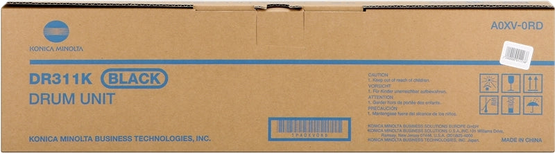Konica Minolta DR311 Black Original Image Drum - DR311K/A0XV0RD (Drum)