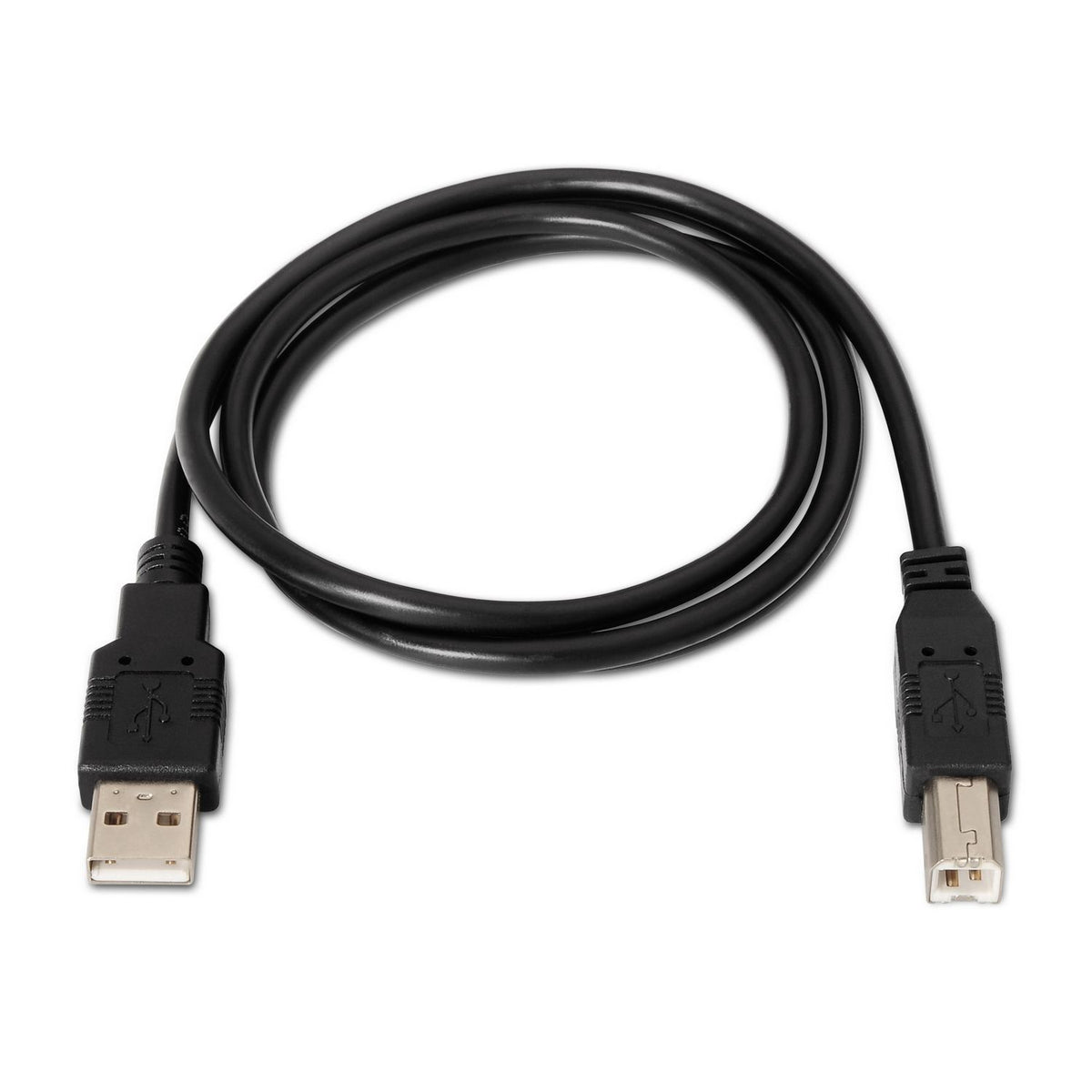 Cable AISENS USB-A/M a USB-B/M 1m Negro (A101-0005)