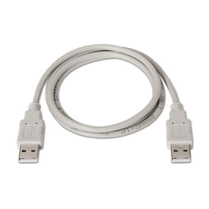 Cable AISENS USB-A/M a USB-A/M 1m Beige (A101-0021)