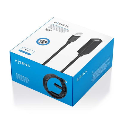 Cable AISENS USB-A/M a USB-A/H 15m Negro (A101-0916)
